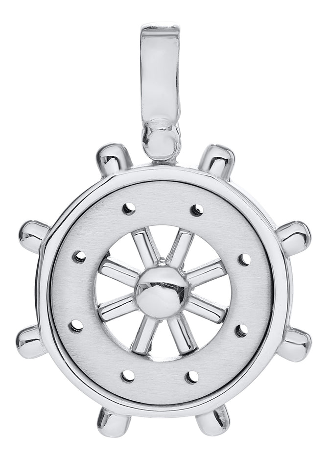 Ship's Wheel Necklace - Medium