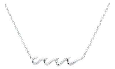 Triple Wave Necklace 18"