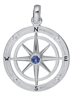 Sapphire Compass Rose Necklace