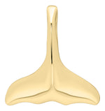 14K Gold Whale's Tail Necklace - Small