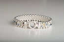 Grand Michelle - Ocean Inspired Crystal and Sterling Silver Reversible Beaded Bracelet