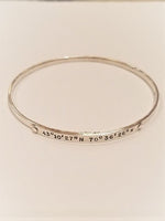 sterling silver york beach coordinates bracelet